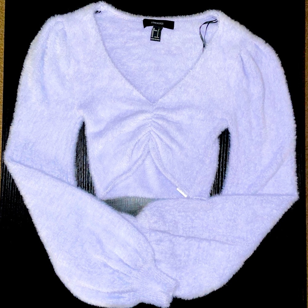 Fuzzy long sleeve